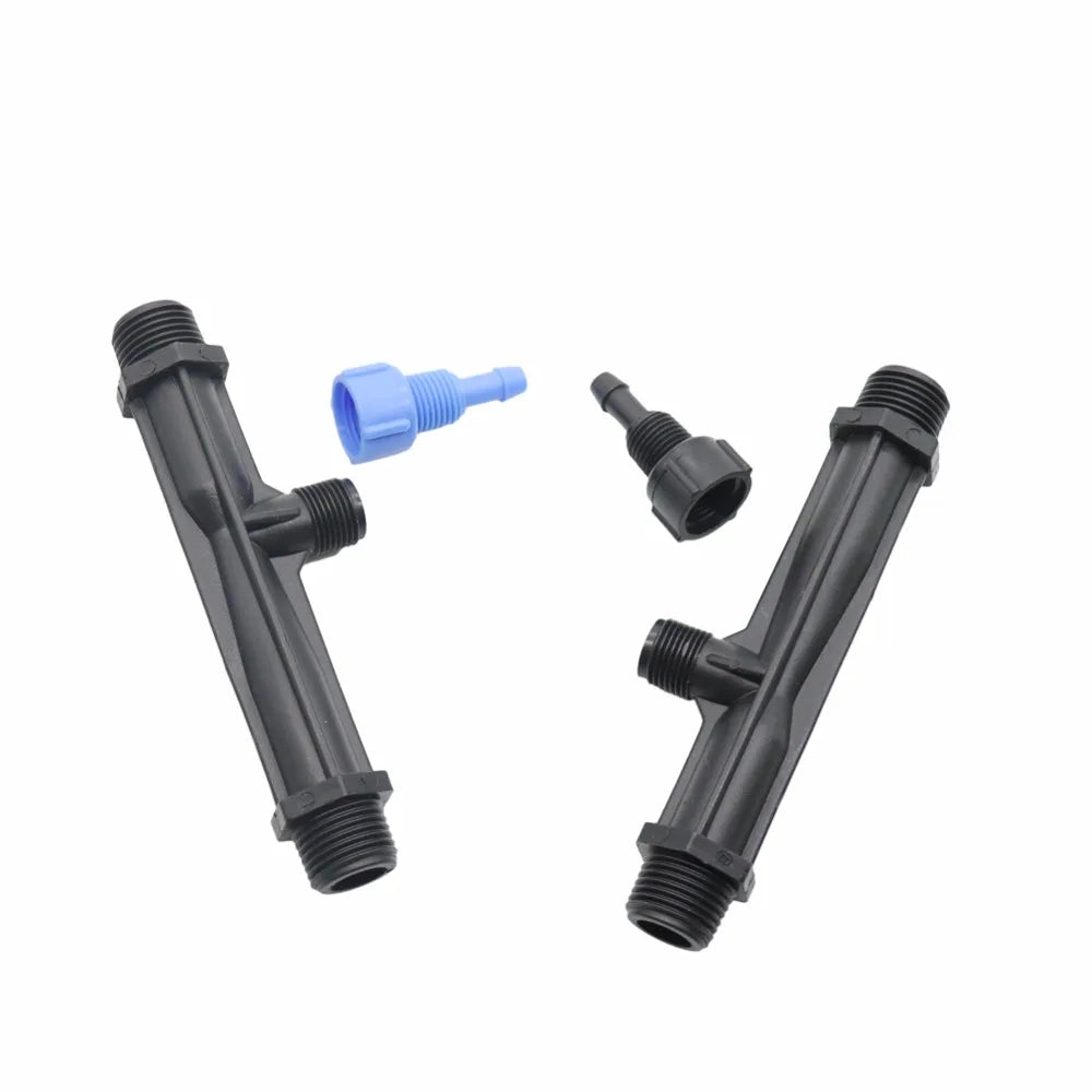 Venturi Tube 1/2" 3/4" Male Thread Agriculture Fertilizer Injector Automatic Fertilization System Garden Irrigation Supplies