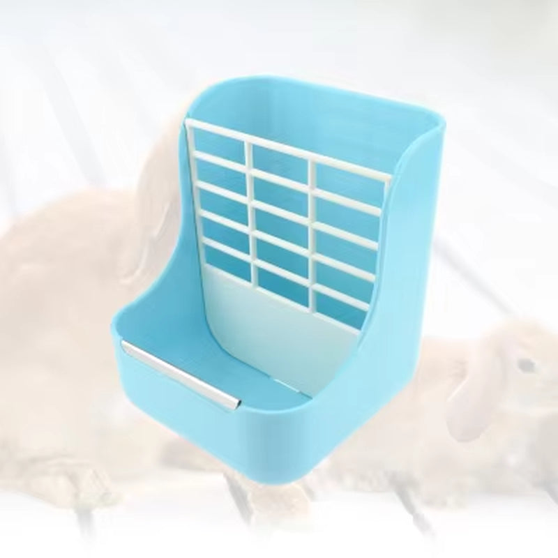 Rabbit Food Feeder Small Animal Supplies Rabbit Chinchillas Guinea Pig 2 in 1 Feeding Bowls Double Use for Grass and Food