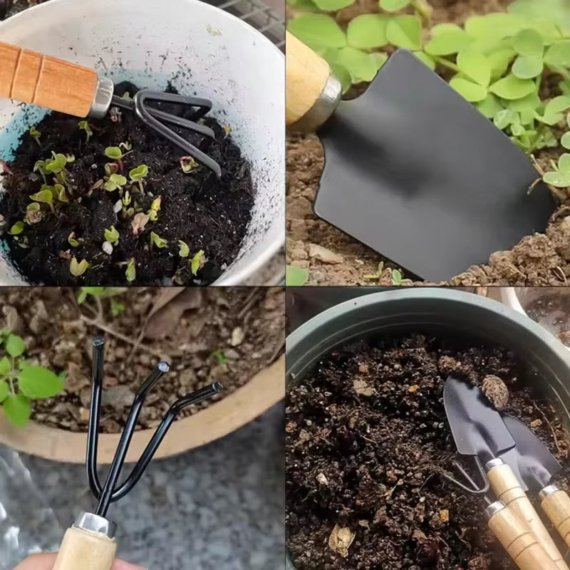 3Pcs Plant Garden Tools Set for Potted Plants Seedling Pruning Tweezers Scissors Flowers Potted Plant Garden Tools Weeding Tools
