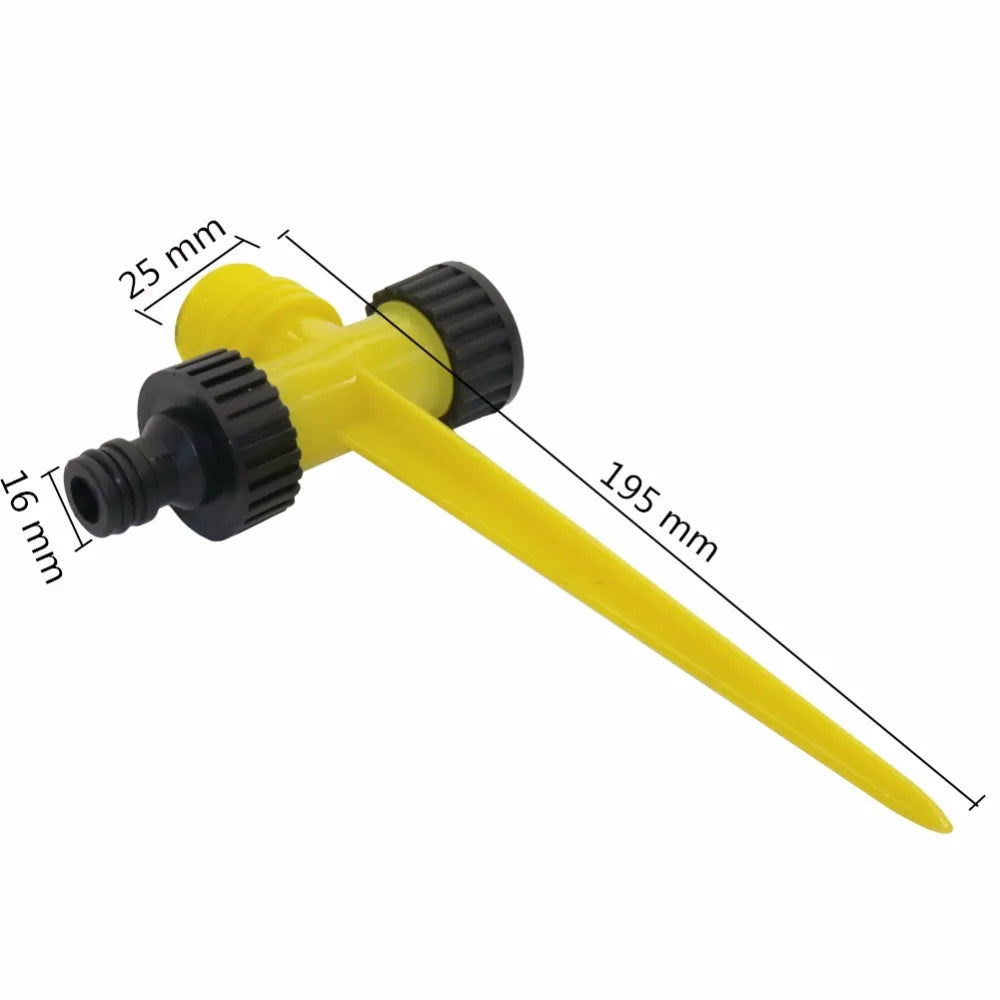 360 Degree Rotating Jet Sprinklers Double Outlet Rocker Nozzles 1/2" Male Thread Garden Agriculture Irrigation Sprinklers