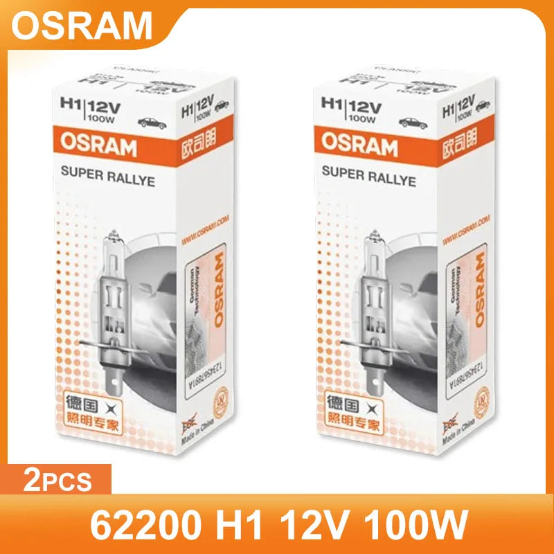 Original 62200 H1 12V 100W P14.5S Super Rally Off-Road Light Car Halogen Headlight Car Bulb 3200K Original Bulb Wholesale
