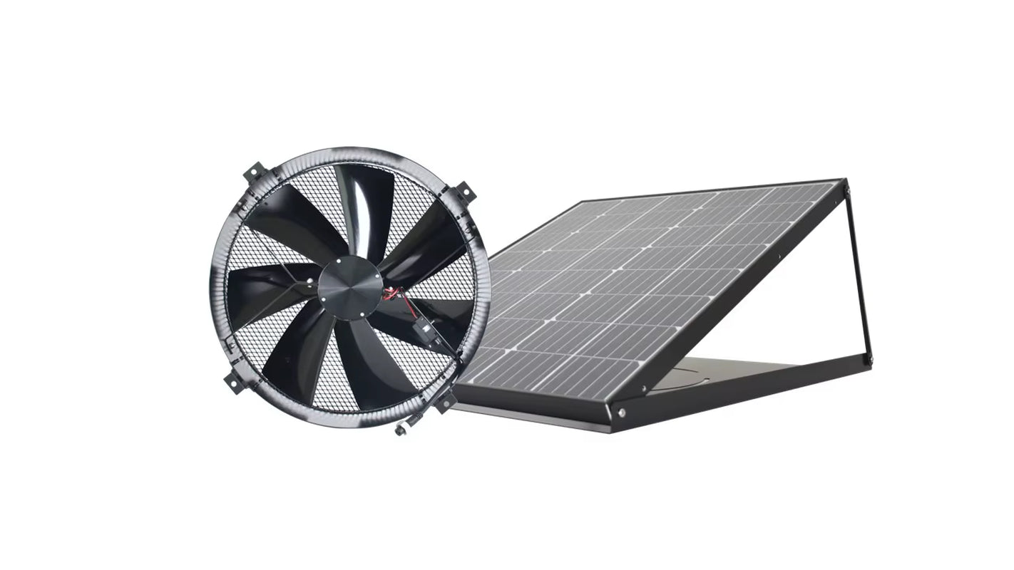 Louver Vent Dc 24V Solar Mist Air Flow Exhaust Basement Wall Extract Fan for Garage Industrial Poultry Window Kit Broiler Farm