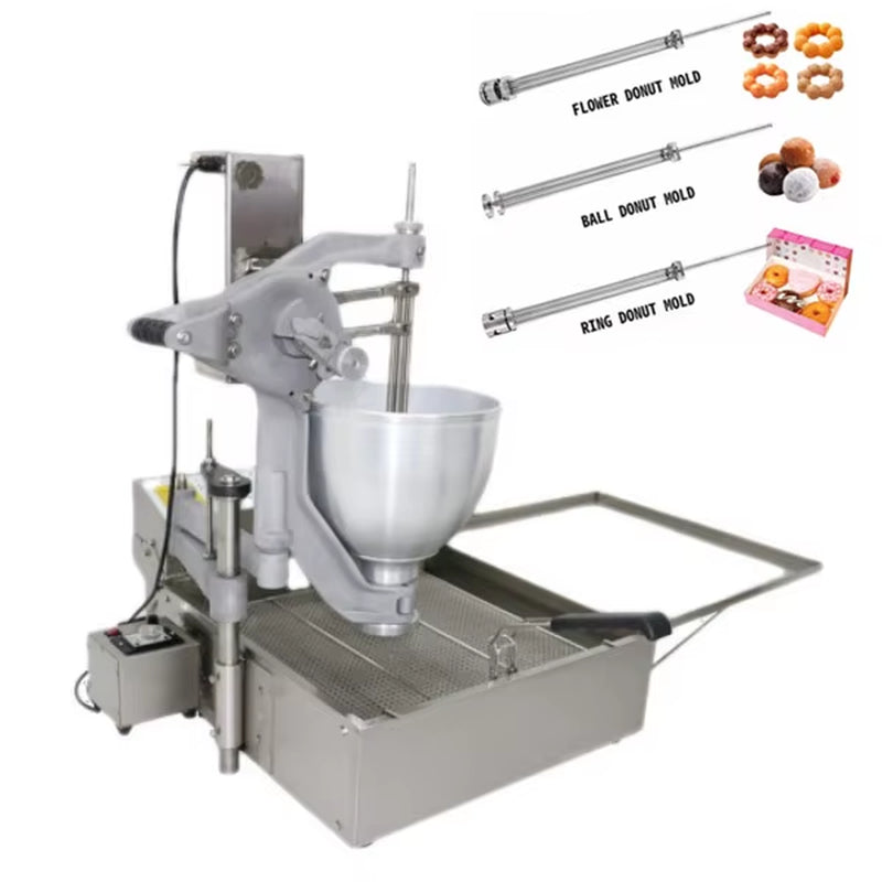 Commercial Electric Turkish Dessert Snack Lokma Takimi Loukoumades Machine Price Doughnut Dropper Flower Donut Hopper