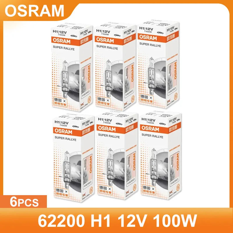 Original 62200 H1 12V 100W P14.5S Super Rally Off-Road Light Car Halogen Headlight Car Bulb 3200K Original Bulb Wholesale