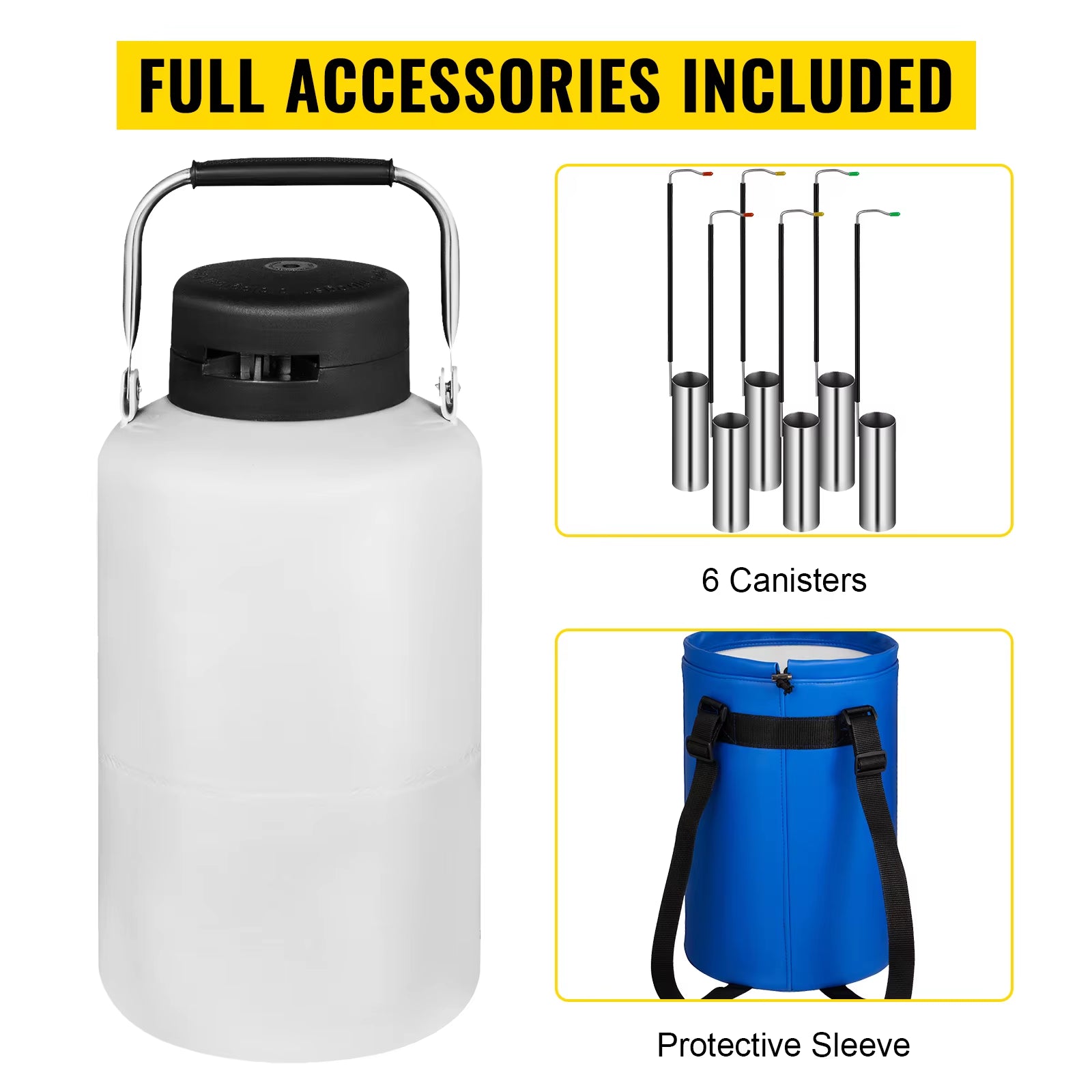 Vacuum Cow Semen Storage Liquid Nitrogen Tank for Farm Veterinary