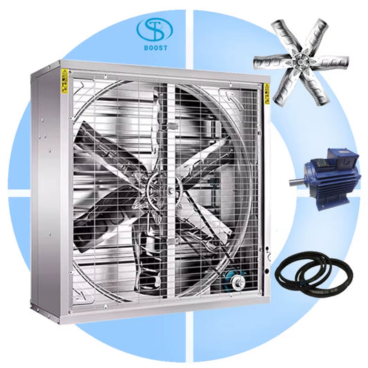1.1KW 50HZ Poultry Farm Cooling Fan Animal Husbandry Negative Pressure Exhaust Fan for Chicken House Greenhouse Farm Fan