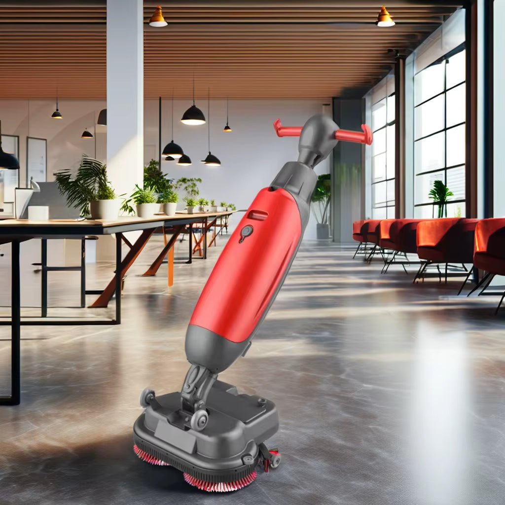 GS03 Electric Walk- Floor Scrubber for Office Warehouse Store New Condition Manual Fuel for Home Farm Use Core Battery Brush