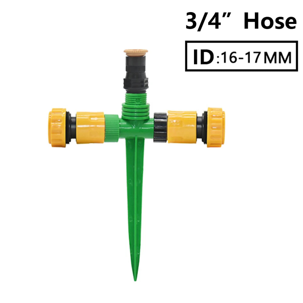 Garden Sprinkler 360° Rotation Irrigation Watering System Plant Watering Sprinkler for Agriculture Lawn Farm Greenhouse