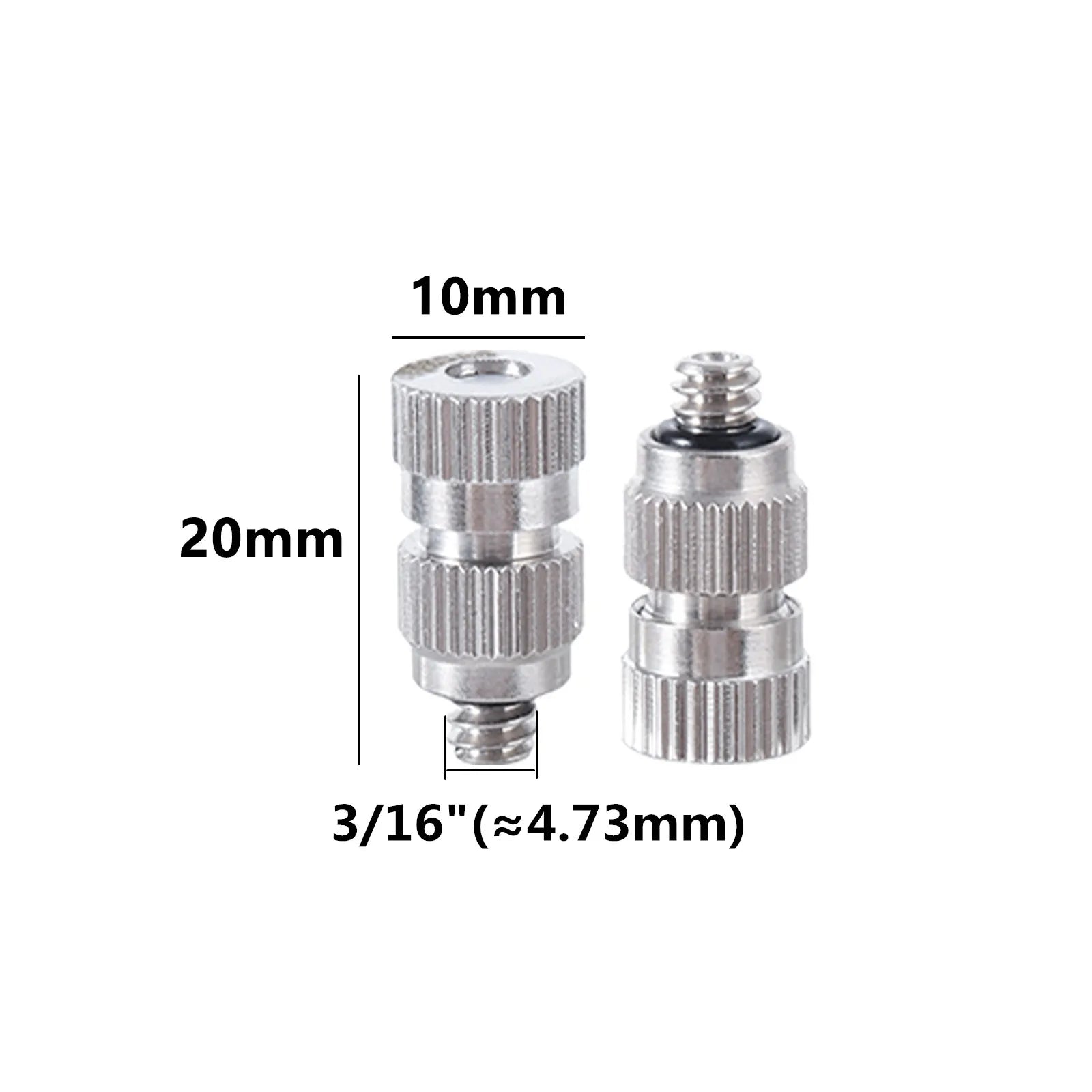 50Pcs High Pressure Misting Sprayer 3/16" Male Thread Industry Cooling Humidification Garden Greenhouse Agriculture Nozzle
