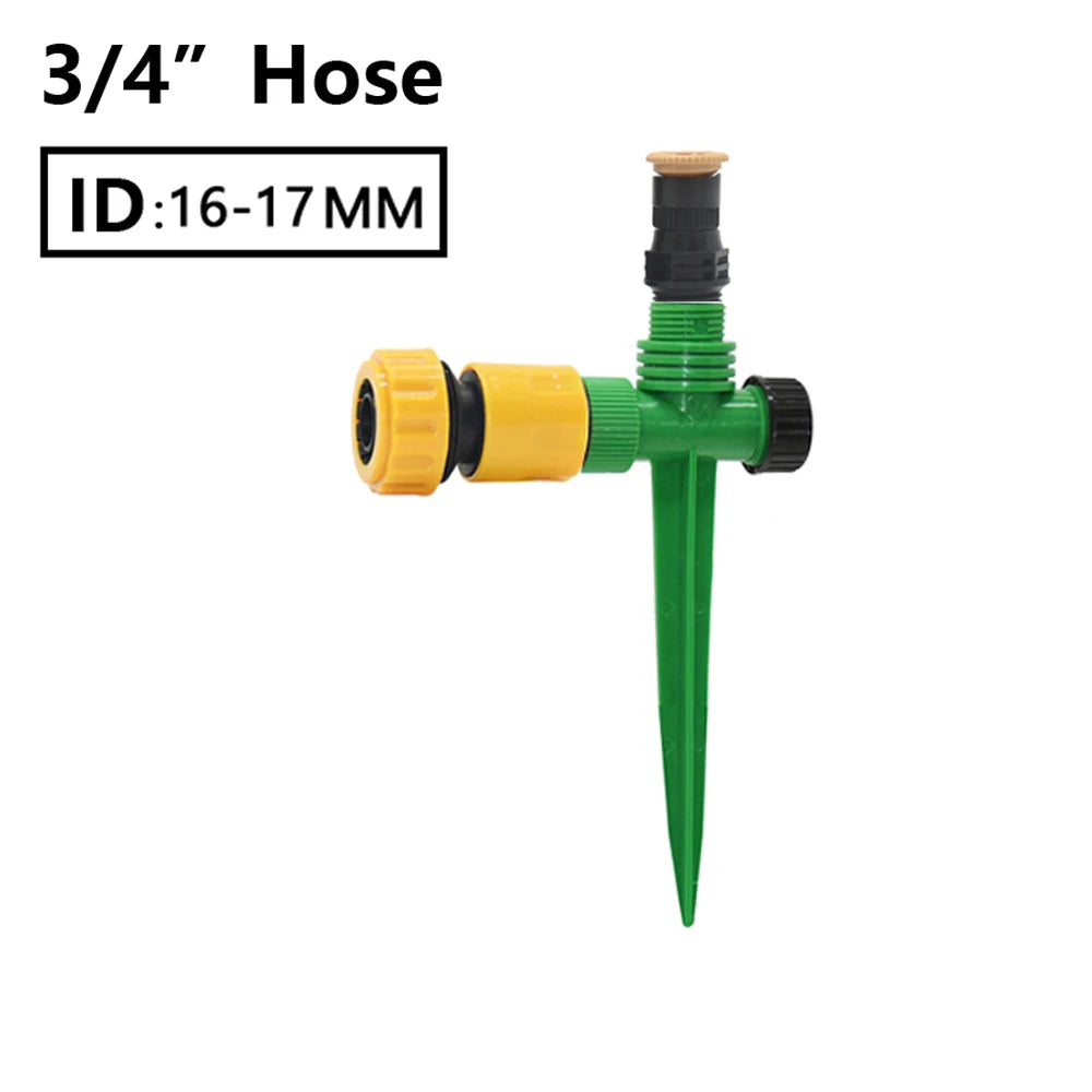 Garden Sprinkler 360° Rotation Irrigation Watering System Plant Watering Sprinkler for Agriculture Lawn Farm Greenhouse