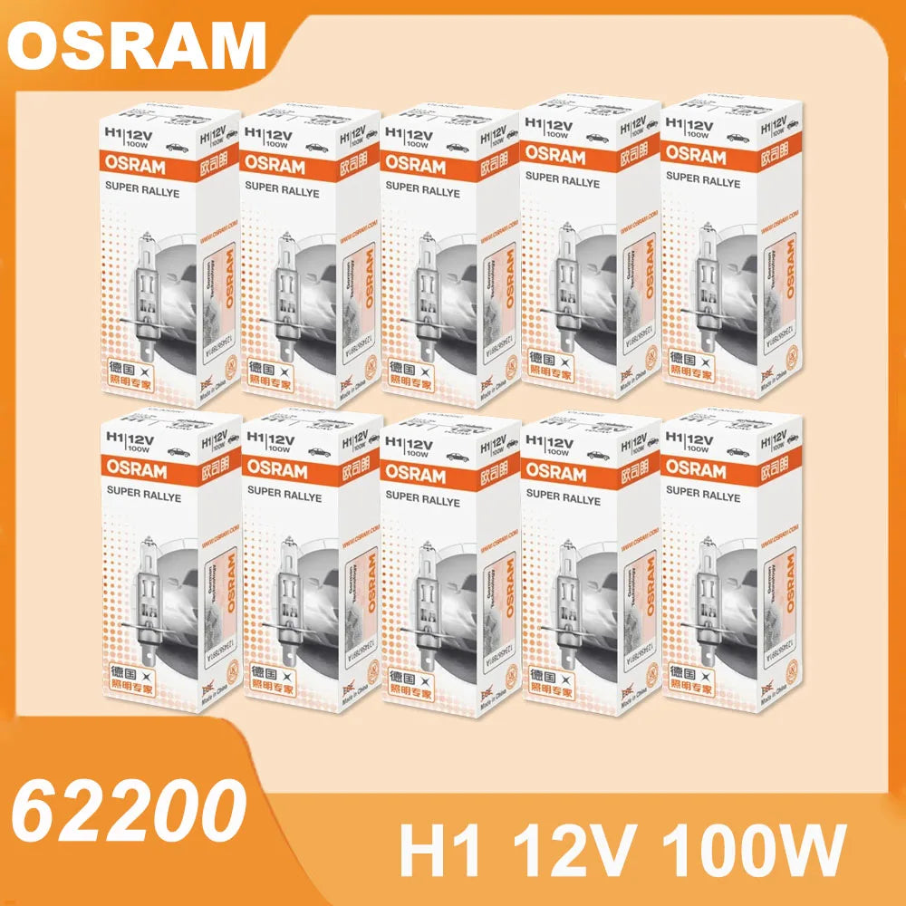 Original 62200 H1 12V 100W P14.5S Super Rally Off-Road Light Car Halogen Headlight Car Bulb 3200K Original Bulb Wholesale