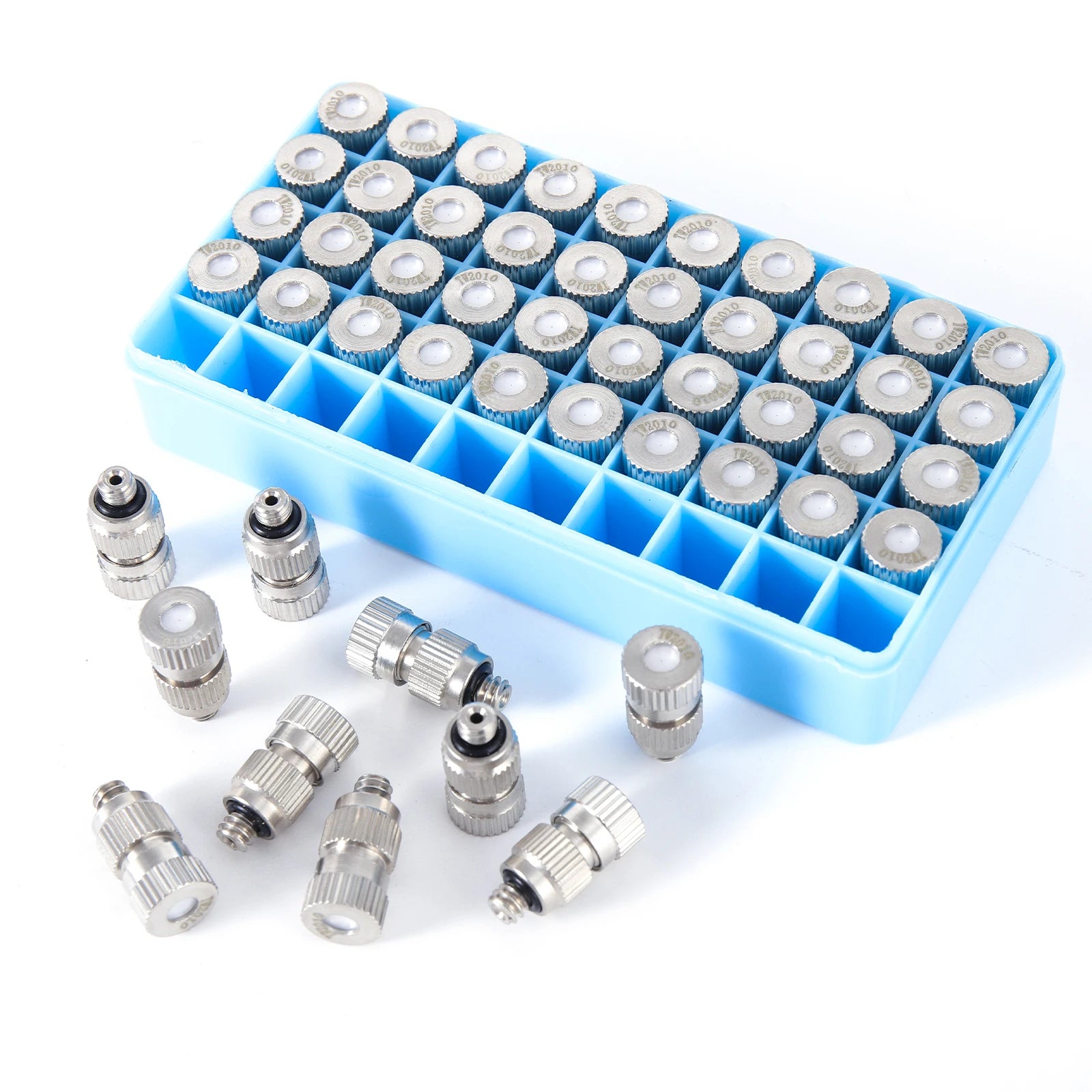 50Pcs High Pressure Misting Sprayer 3/16" Male Thread Industry Cooling Humidification Garden Greenhouse Agriculture Nozzle