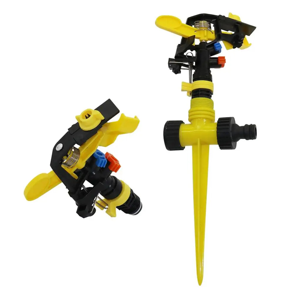 360 Degree Rotating Jet Sprinklers Double Outlet Rocker Nozzles 1/2" Male Thread Garden Agriculture Irrigation Sprinklers