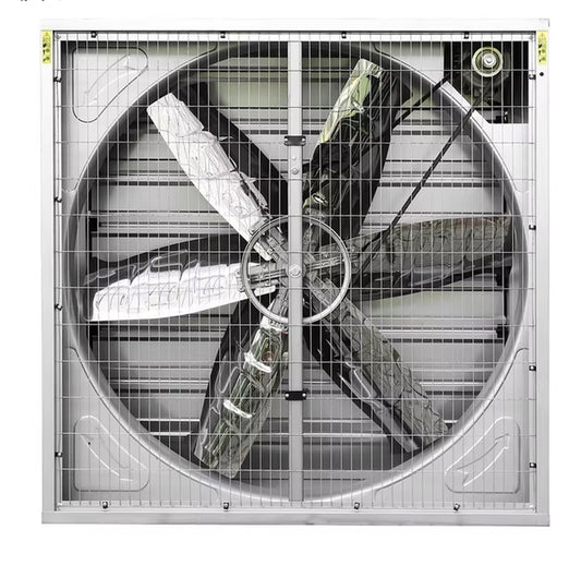Customizable Heavy Hammer Industrial Exhaust Fan Big Air Flow Low Noise Square Window Mounted Shutters 220/240/380V AC Electric