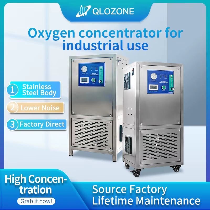 Qlozone 120V 110V Industrial Oxygene Concentrator Wholesale Aquaculture Oxygen Generator for Fishing Farm