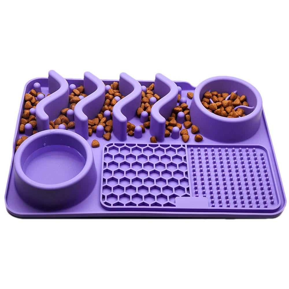 Multi-Functional Pet Food Bowl Slow Food Dinner Basin Pad