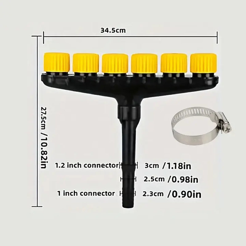 Multi-Head Spray Agriculture Atomizer Nozzle Garden Lawn Sprinkler Farm Vegetable Irrigation Adjustable Large Flow Watering Tool
