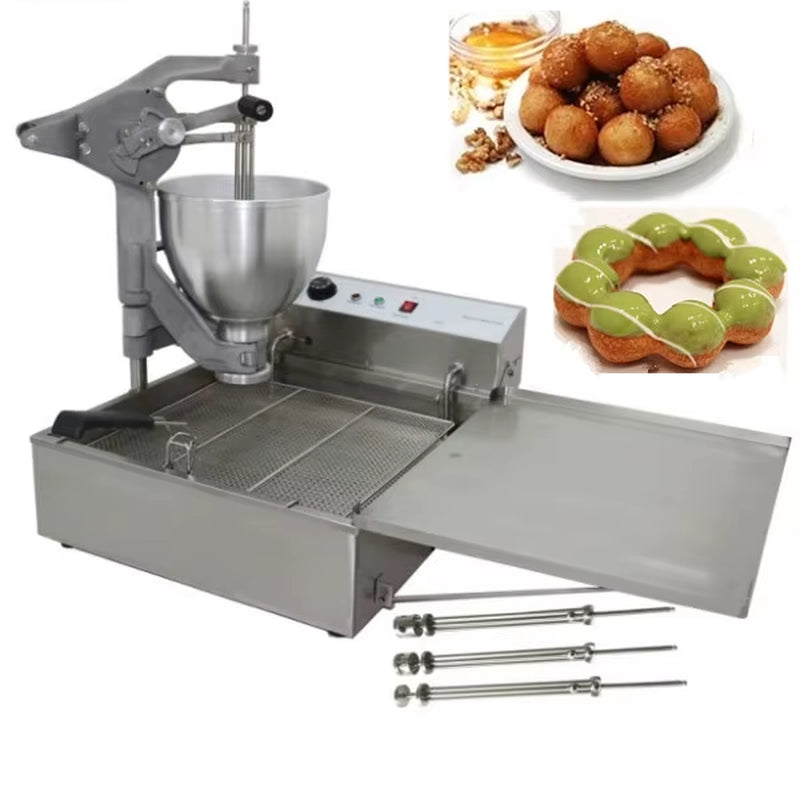 Commercial Electric Turkish Dessert Snack Lokma Takimi Loukoumades Machine Price Doughnut Dropper Flower Donut Hopper
