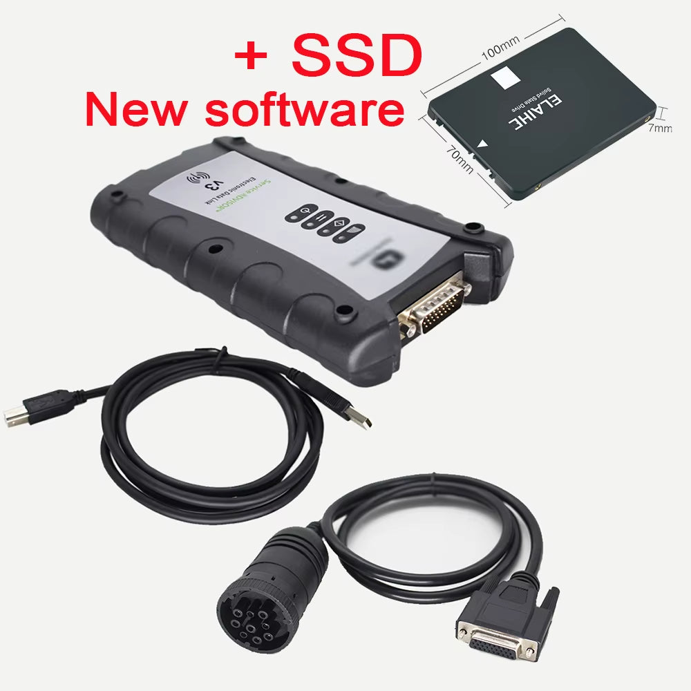 EDL V3 Electronic Data Link V3 V5.3Ag EDL Service Advisor Agricultural Construction Equipment OBD2 Diagnostic Scanner Tool