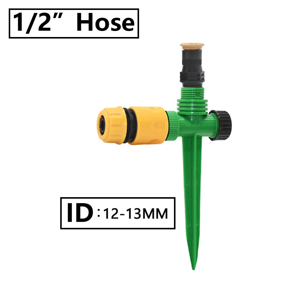Garden Sprinkler 360° Rotation Irrigation Watering System Plant Watering Sprinkler for Agriculture Lawn Farm Greenhouse