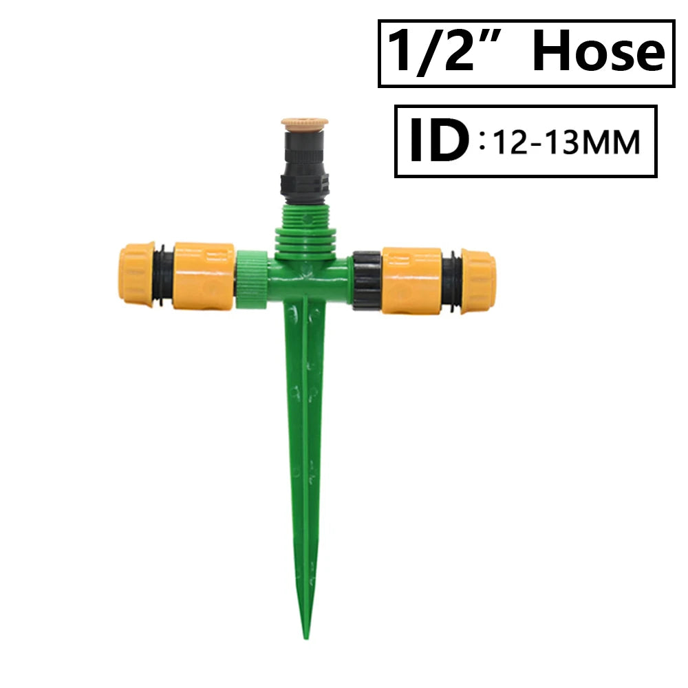 Garden Sprinkler 360° Rotation Irrigation Watering System Plant Watering Sprinkler for Agriculture Lawn Farm Greenhouse
